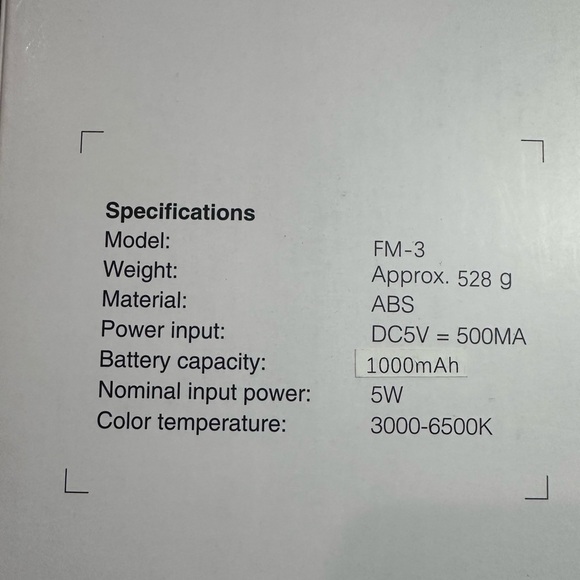 Lighted Makeup Mirror with 1X/5X Magnification,8.3" Rechargeable *new* - Picture 9 of 9